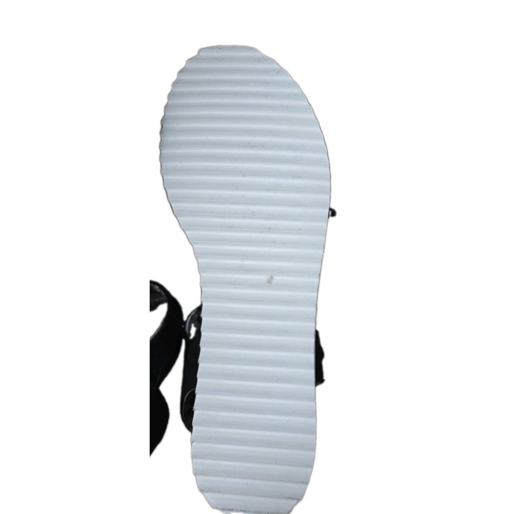 Skechers BOBS Desert Kiss Black Strappy Memory Fm Wedge Sandals Wms Size 11 NWT - Picture 15 of 16